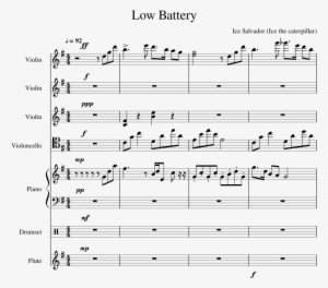 Low Battery Sheet Music Composed By Ice Salvador 1 - Music #1922547