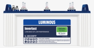Il 18039fp - Luminous Inverter Battery 150ah Price #1922743