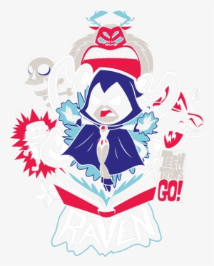 Teen Titans Go Raven Pullover Hoodie - Long-sleeved T-shirt #1922936