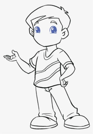 How To Draw A Cartoon Boy, #1923756