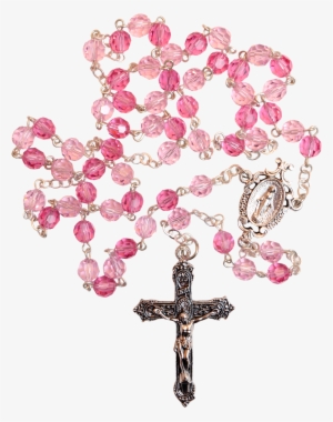 Item - Pink Rosary Beads Png #1923982