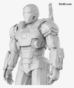 War Machine Mark 3 From Civil War - Pepakura Iron Man War Machine #1924294