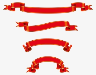 Red Ribbons Vectors Free Download - Red Ribbon Vector Free #1924318