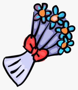 Vector Illustration Of Floral Bouquet Flowers With #1924511