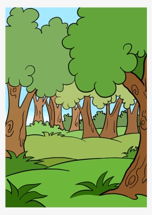 Cartoon Forest Png - Cartoon Drawing Of A Forest #1925162