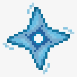 Water Shuriken - Shuriken Pixel Art #1925514