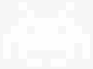 Crab Invader - Space Invaders Icon White #1926067