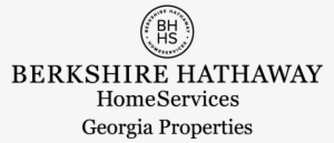 Berkshire Hathaway Logos Stacked Black V2 - Berkshire Hathaway Georgia Properties #1926330