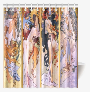Katy Perry Dark Horse Alphonse Mucha Hot Sale Shower - Four Seasons Queen Duvet #1927361