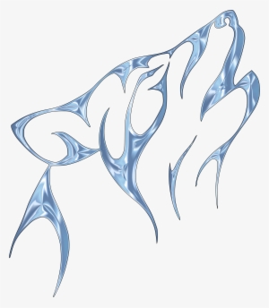 This Free Icons Png Design Of Ice Tribal Wolf No Background #1927422