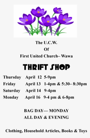 Ucw Thrift Shop Apr 12-16 #1927797