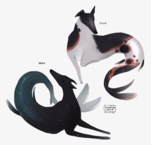 Mermaid Greyhounds Merhounds I've Been Wanting To Draw - Octopus #1929378