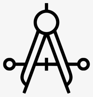 Drafting Compass Comments - White Drafting Compass Icon Transparent #1929688