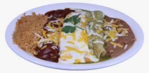 Three Chicken Enchiladas With Blanca Sauce On Top - Alazanes Mexican Restaurant & Cantina #1931242