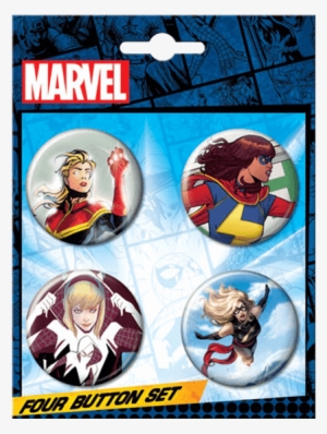 Marvel Spider Gwen Team-up Button Set - Marvel Emoji Button Set 1 #1931429