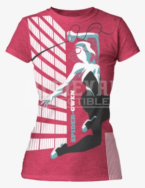 Womens Spider Gwen Michael Cho T Shirt - Baby-tee-spiderman-spider-gwen-cho-pink #1931529