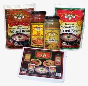 The Whole Enchilada - Casa Corona Refried Beans, Instant, Mexican Style - #1931857