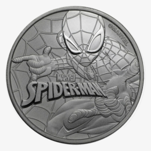 Marvel Comics Spider Man 1 Oz - Tuvalu Spider-man 1 Oz One Dollar Silver Coin Gem Bu #1931859