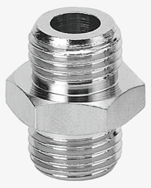 Brass Hex Nipple - Réduction Double Mâle Cylindrique A1 Laiton Nickelé #1932761