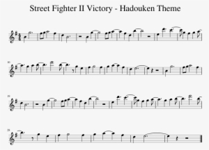 Street Fighter Ii Victory Hadouken Theme - Into The New World Sheet Music #1932787