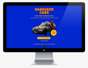 The First One Called Hadouken Cabs Was For A Fictional - Computer Monitor #1932846