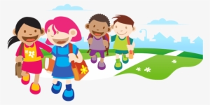 Kids Walking Png - Kids Go To School #1933716