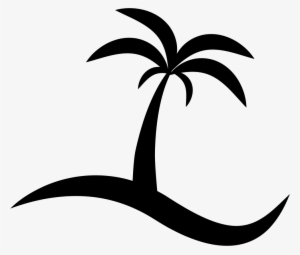 Island With A Palm Tree Vector - Palma Vector #1933917