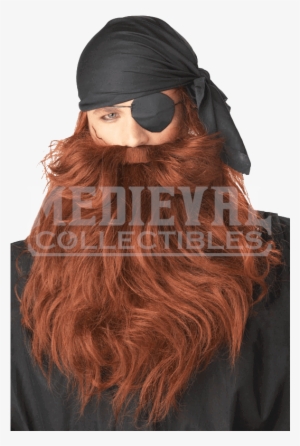 Red Pirate Beard And Moustache #1934381