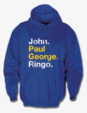 Blue "john Paul George Ringo" Hoodie - Hoodie #1934803