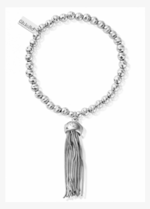 Chlobo Silver Sparkle Ball Tassel Bracelet - Chlobo Bracelet #1935748