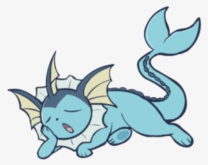 Vaporeon Sleeping Png #1936862