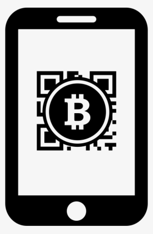 Bitcoin Qr Code On Mobile Phone Screen Comments - Qr Code Bitcoin Png #1937009