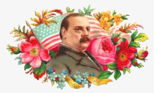 This Is A Pretty, Floral Victorian Scrap With An American - Png Victorian Flower Png #1937037