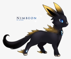 Nimbeon By Rueme On Deviantart - Dark Eevee Pokemon Go #1937205