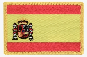 Spain With Crest - Flagline Spain Rectangular Patch #1937861