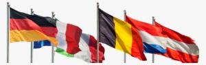 Flags Of Countries Participating In The Blue Card Program - Flags On Poles Png #1938068