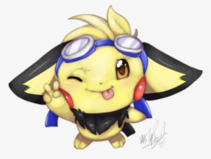 Pichu In Her Favourite Outfit From Melee - Pichu With Goggles #1938281