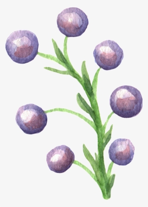 Crystal Leaf Transparent Decorative - Watercolor Painting #1938318