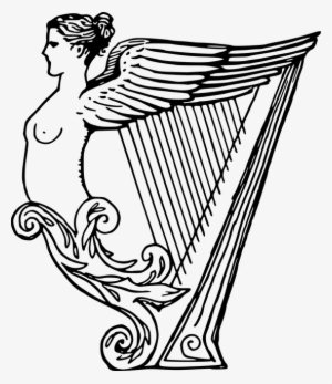 Free Photo Decoration Castle Rococo Harp - Drawing Of A Harp #1939077