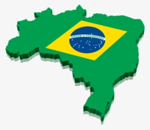 Brazil - Png Brazil Flag In Map #1939631 Brazil - Png Brazil Flag In Map #1939631