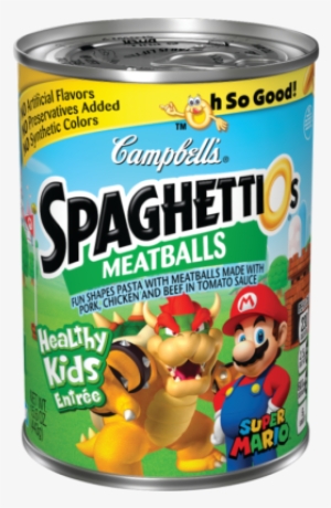 Spaghettios® Super Mario Bros - Campbell's Spaghettios With Meatballs 14 Oz #1939994