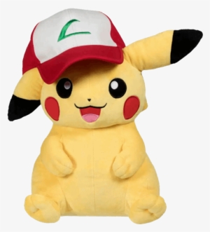 Pikachu Wearing Trainer Hat 16" Pokemon Centre Plush - Pokemon Plushies #1940426