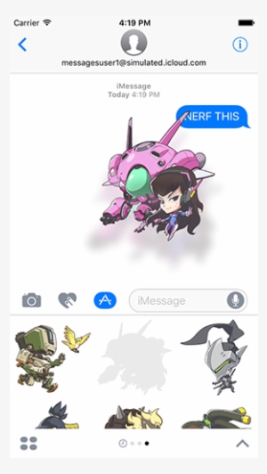 Blog Post Image 1 Imessage Apps Rg - Art Of Overwatch Limited Edition #1940428