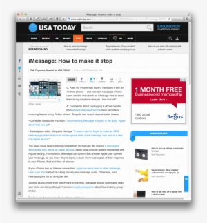 Usat Column On Imessage Mess - Imessage #1940547