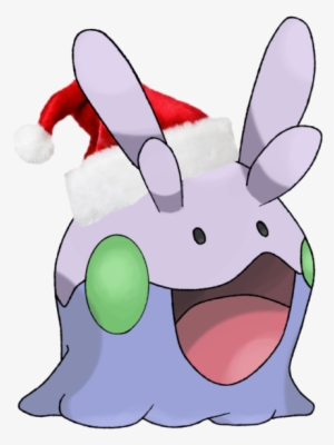 I Made A Goomy With A Santa Hat For You Holiday Plesure - Pokemon With Santa Hat #1940569