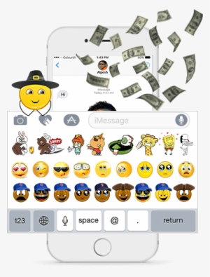 Imessage App Big - Flying Money #1940628