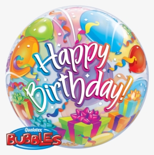 Cupcake De Cumpleaños Y Puntos - Happy Birthday Bubble Balloons #1940990