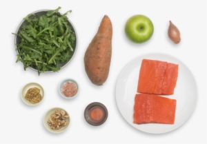 Bbq-spiced Salmon & Roasted Sweet Potato Rounds With - Salmon #1942589