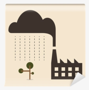 Acid Rain Cause From Industry Pollution Falling To - Adobe Stock Imagenes Lluvia Acida #1943256