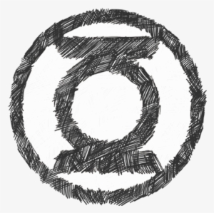 Green Lantern Scribble Lantern Logo Youth T Shirt - Green Lantern Symbol Png #1943841